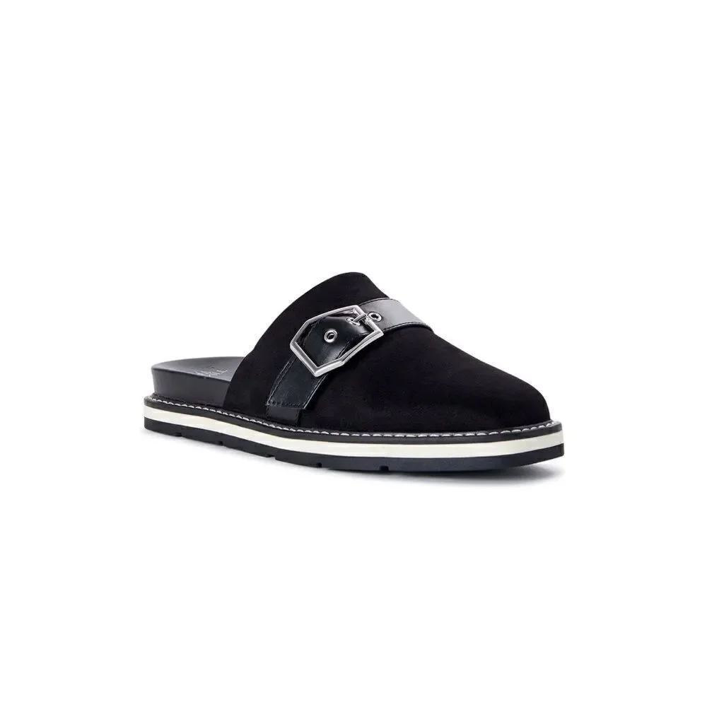 Time and Tru Women's Buckled Mule Slides size 7